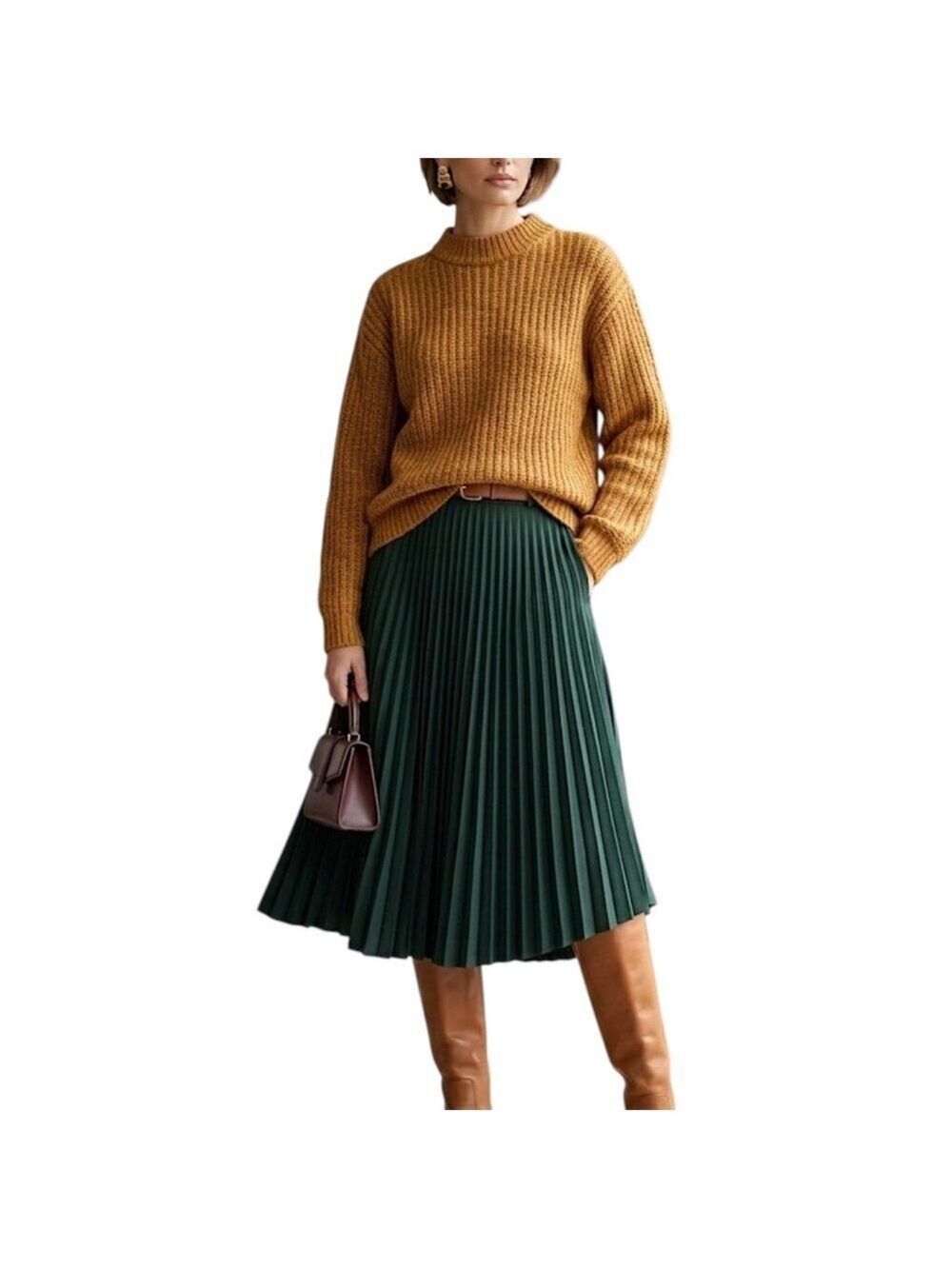 Vtg 60s Eaton's of Canada butterscotch brown old money quiet luxury sweater S